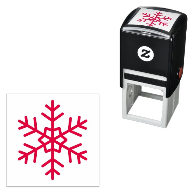 Unique Snowflake Crafted Self-inking Stamp (In Situ)