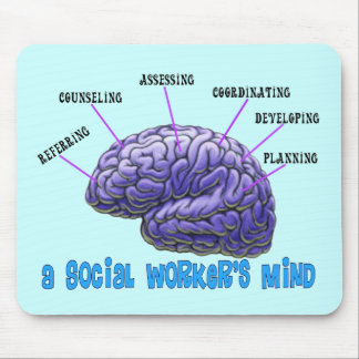 Unique Social Worker Gifts-A Social Worker's Mind Mouse Pad