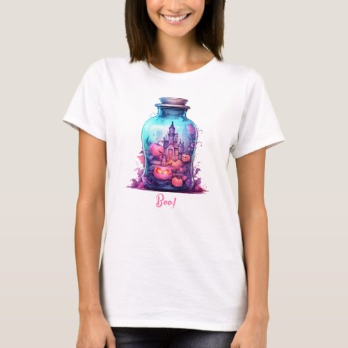 Unique Soft pastel pink and blue Halloween Party T_Shirt