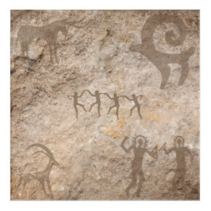 Unique Southwest Petroglyph Native Paintings Acrylic Print