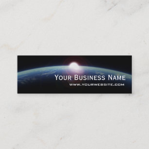 Unique Space Sunrise Mini Business Card
