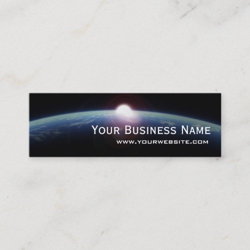 Unique Space Sunrise Mini Business Card