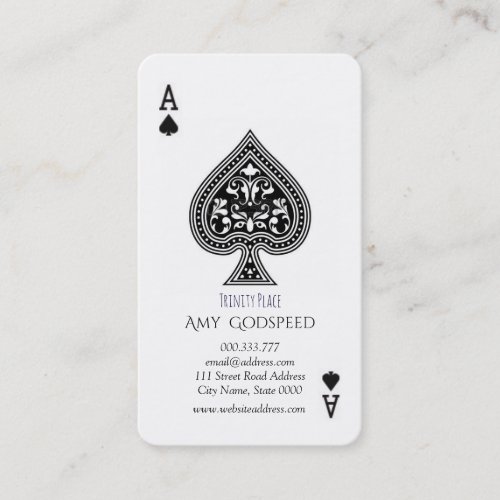 Unique Spade Ace Card Pattern Oshare