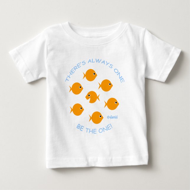 Unique Special Baby Goldfish Baby T-Shirt (Front)