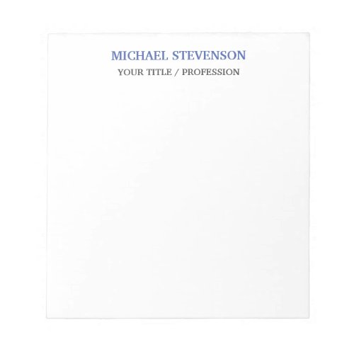 Unique Special Classical Blue White Notepad