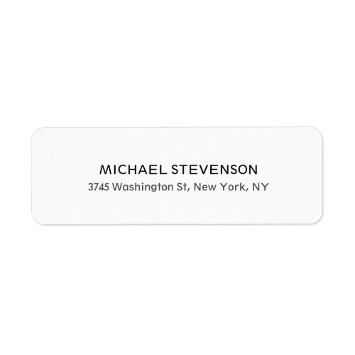 Unique Special Personal Return Address Label