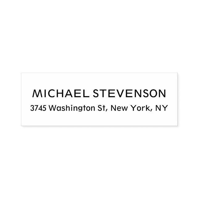 Unique Special Personal Return Address Label Self-inking Stamp (Design)