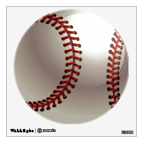 Unique Special Trendy Baseball Circle Wall Decal