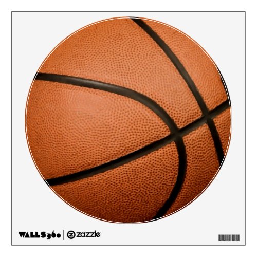 Unique Special Trendy Basketball Circle Wall Decal