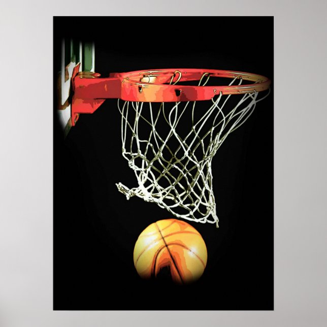 Unique Special Trendy Basketball Motivation Poster (Front)