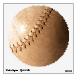 Unique Special Vintage Baseball Circle Wall Decal