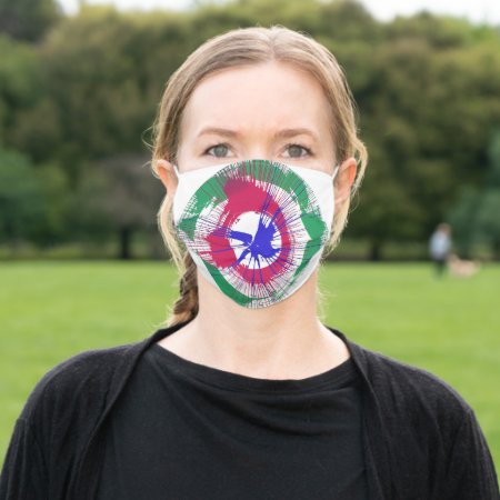 Unique Spin Art Designed Adult Cloth Face Mask