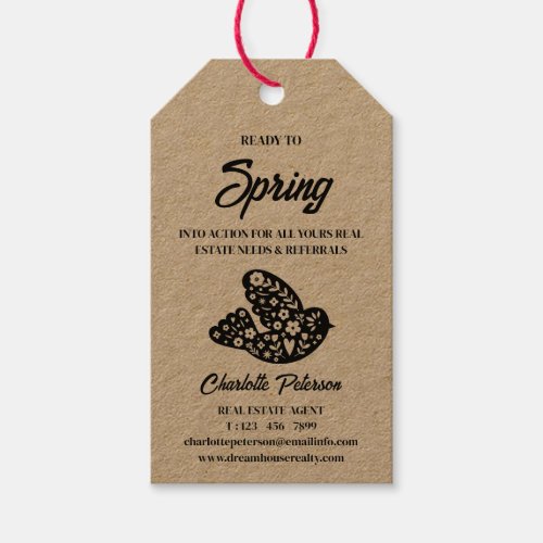 Unique Spring Real Estate Pop By  Gift Tags