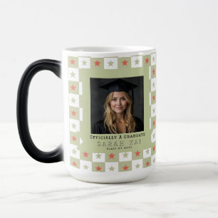 Unique Square Pattern Granddaughter Graduation Color Morph Mug