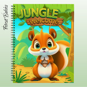 Unique Squirrel Wildlife Nature Safari Character🐿 Notebook