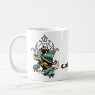 Unique steampunk turtle. coffee mug
