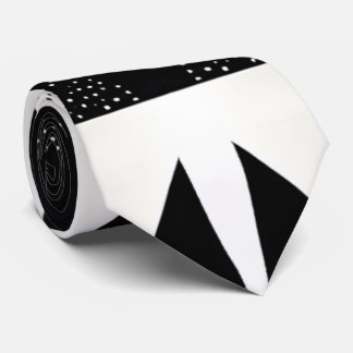 Unique Stipple Dotted Black and White Modern  Neck Tie
