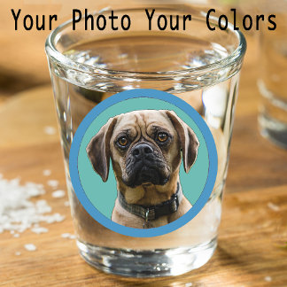 Unique Stocking Stuffer for Dog Lover Photo Shot Glass