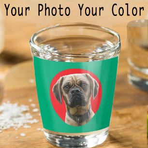 Unique Stocking Stuffer Pet Dog Lover Photo Gift Shot Glass