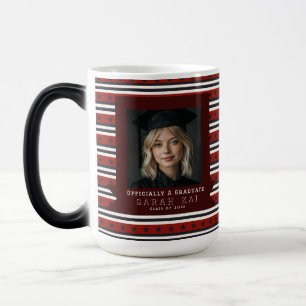 Unique Stripe Print Gift For Her Graduation Color Morph Mug