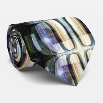 Unique Striped Purple Abstract Neck Tie by TabbyGun at Zazzle