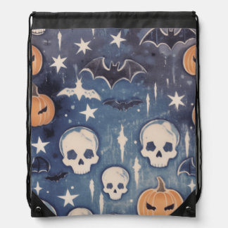 Unique style halloween bag skull bats stars nigth