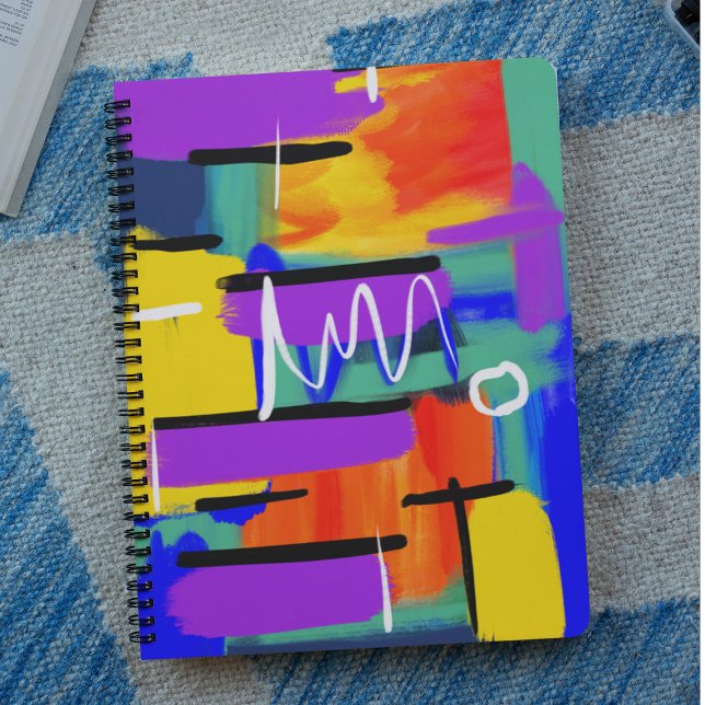 Unique Stylish Abstract Colorful Rainbow Artwork  Planner (Creator Uploaded)