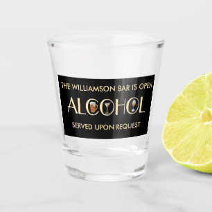 Unique Stylish Beer Wine Martini Name Shot Glass