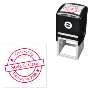 Unique Stylish Checked by You Self-inking Stamp