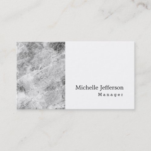 Unique Stylish Grey Wall White Modern Plain Simple Business Card