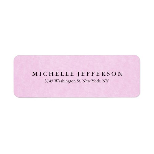 Unique Stylish Modern Elegant Pink Color Label