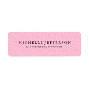 Unique Stylish Modern Elegant Pink Points Label