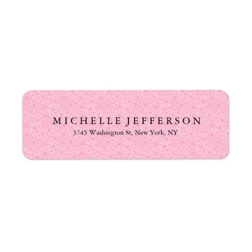 Unique Stylish Modern Elegant Pink Points Label