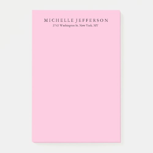 Unique Stylish Modern Elegant Pink Post_it Notes