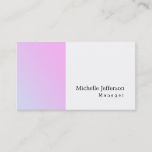 Unique Stylish Modern Plain Simple Business Card