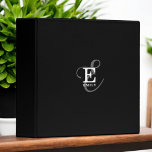 Unique Stylish Name and Monogram Typography Black 3 Ring Binder<br><div class="desc">A beautiful 3-Ring binder design with an elegant stylish representation of your name and monogram with classic serifs and a more ornate script typography in a balanced and symmetrical harmony. The three elements blend together with a sophisticated harmony and create your own personal branding logo. Shown here with a chic...</div>