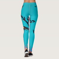 Teal Kiwi Crazy 4Delia Leggings, Zazzle