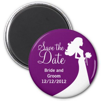 Unique Stylish Save The Date Magnets by ArtbyMonica at Zazzle