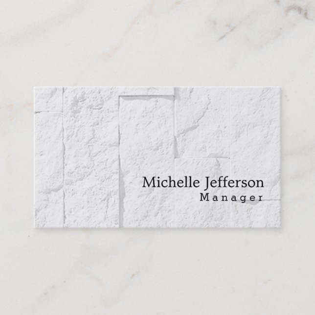 Unique Stylish Wall Brick Business Card (Front)