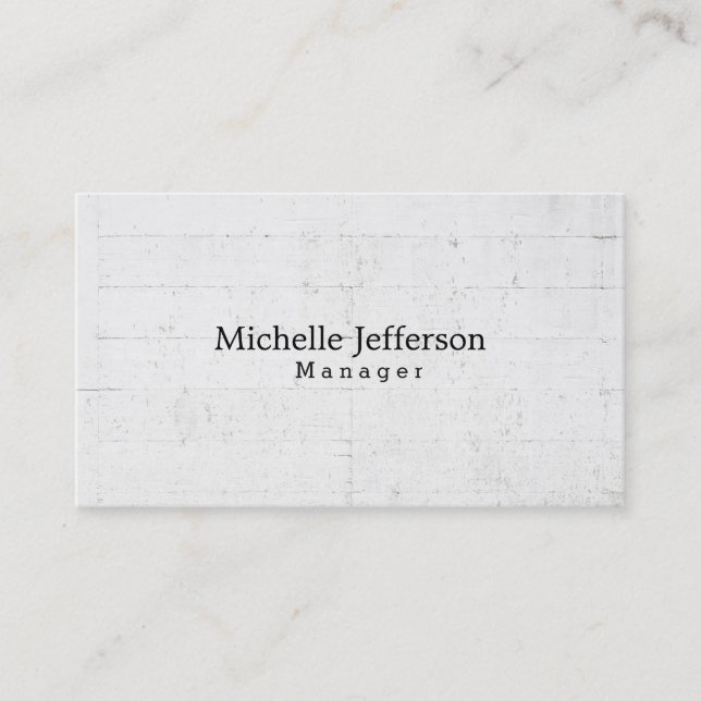 Unique Stylish Wall Design Professional Business Card (Front)