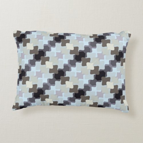 Unique Subdued Colored Pattern Accent Pillow