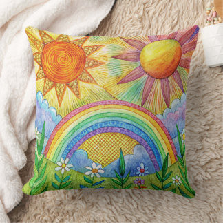 Unique summer beach Design throw pillow
