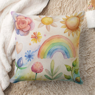Unique summer beach Design throw pillow
