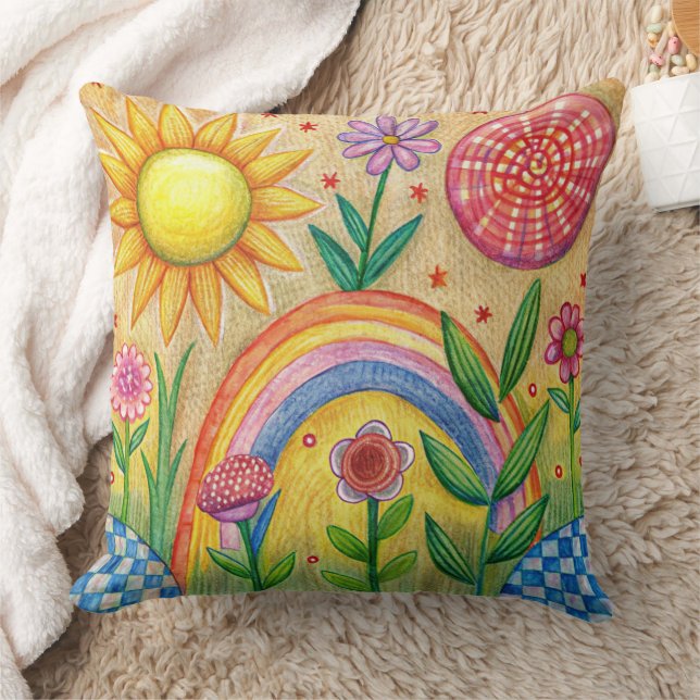 Unique summer beach Design throw pillow (Blanket)