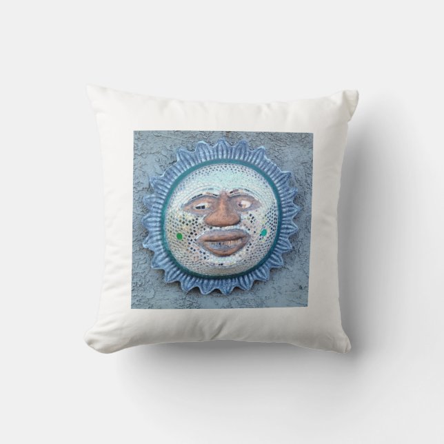 unique sun face pillow (Front)