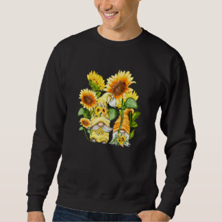 Unique Sunflower Gnome For Hippies & Gardener Autu Sweatshirt