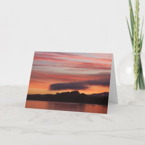 Unique Sunrise Colorful Clouds Card