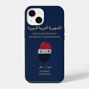 Unique Syria Travel Pass Passport Print Souvenir iPhone 14 Case