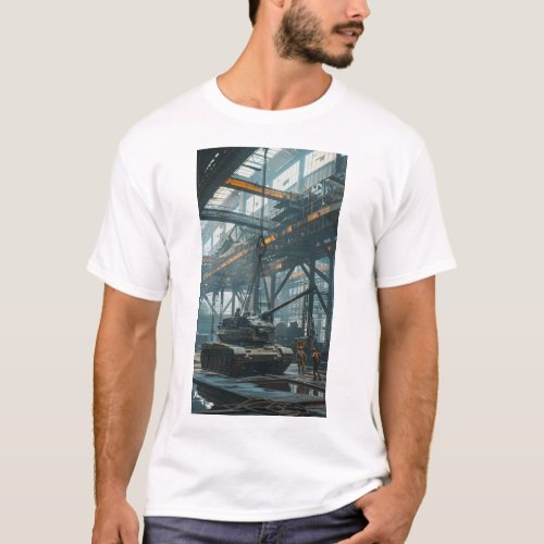 Unique Tank Crane T_Shirt