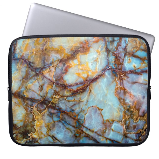 unique texture of natural stone - marble, onyx, gr laptop sleeve (Front)